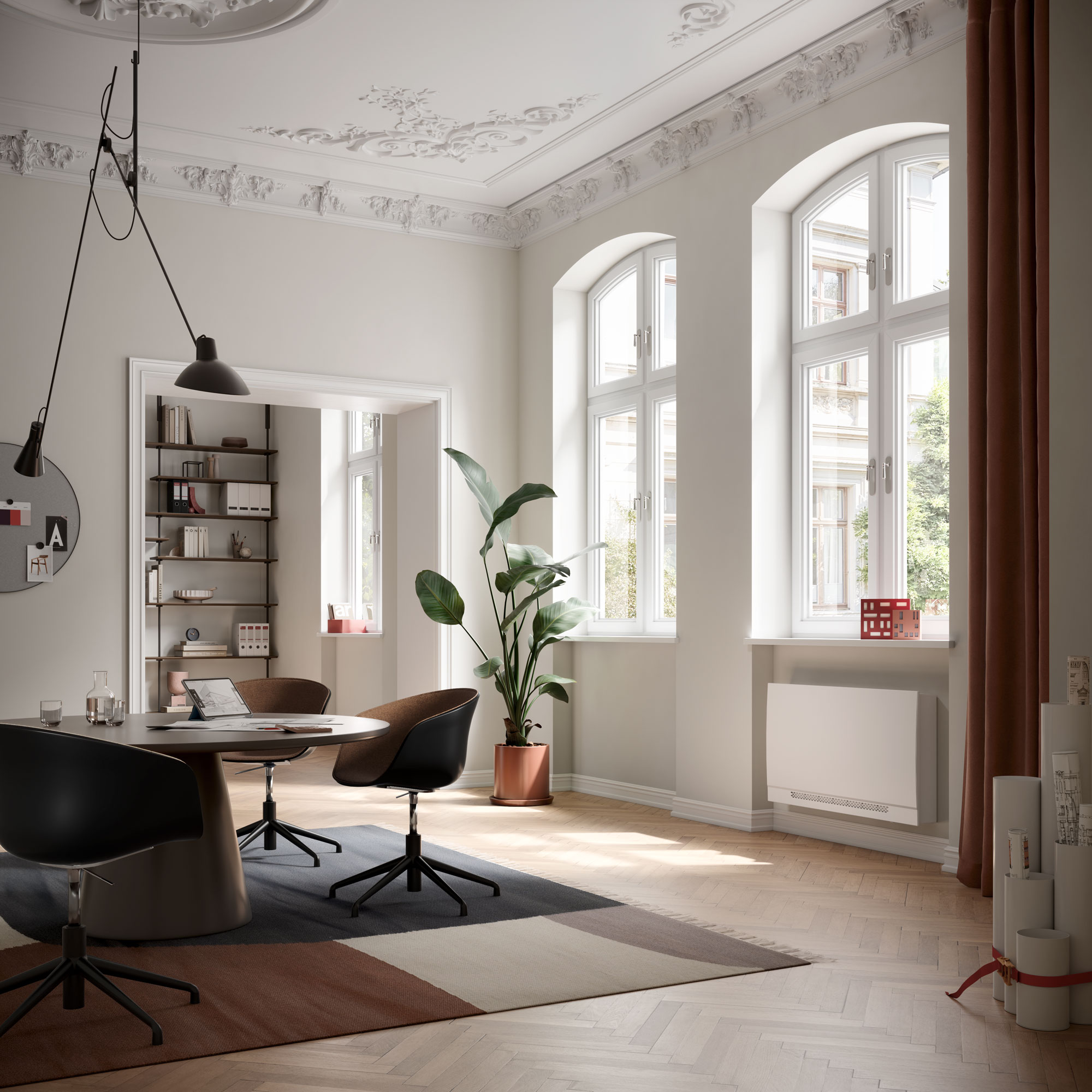 Wohnraum FanCoil DXH - ideal für den Betrieb mit Wärmepumpen