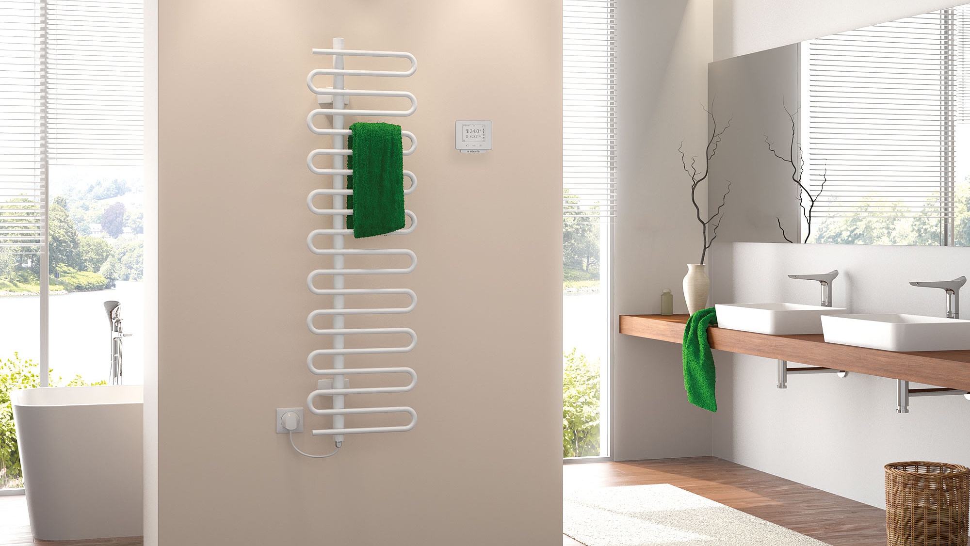 Электрический радиатор для ванной комнаты