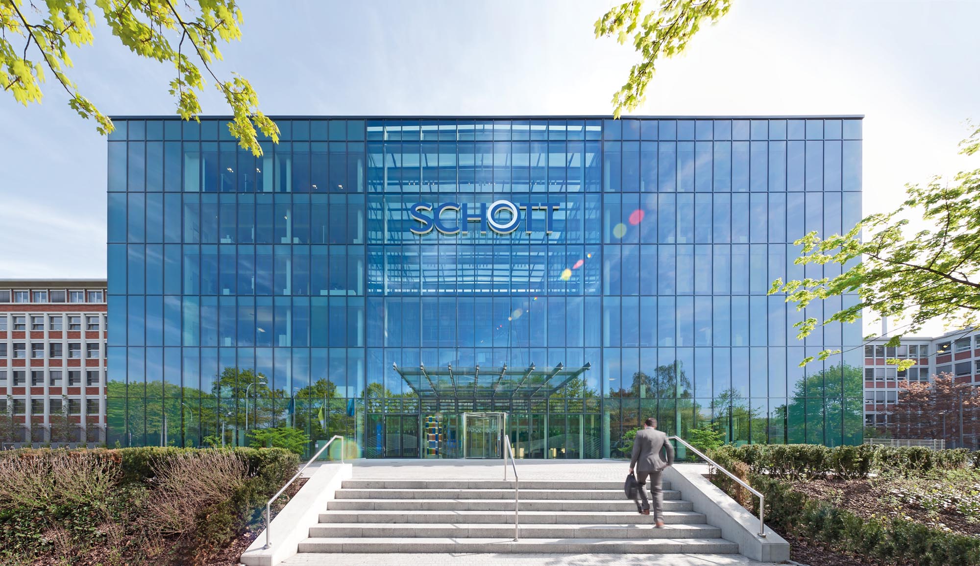Bürogebäude der Schott AG Mainz - Referenz von Arbonia