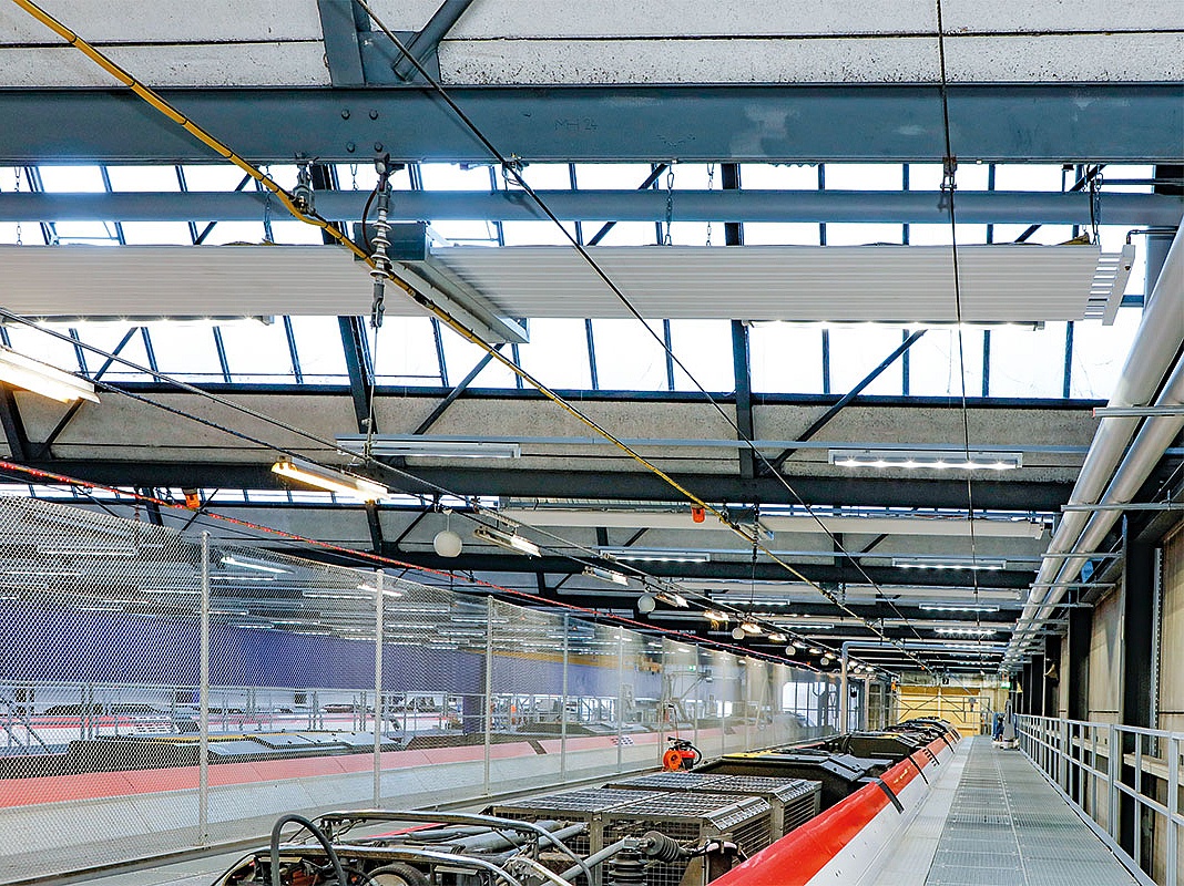 SBB CFF FFS Bellinzona - Arbonia Referenz Deckenstrahlplatten und Lufterhitzer von Arbonia bei SBB CFF FFS