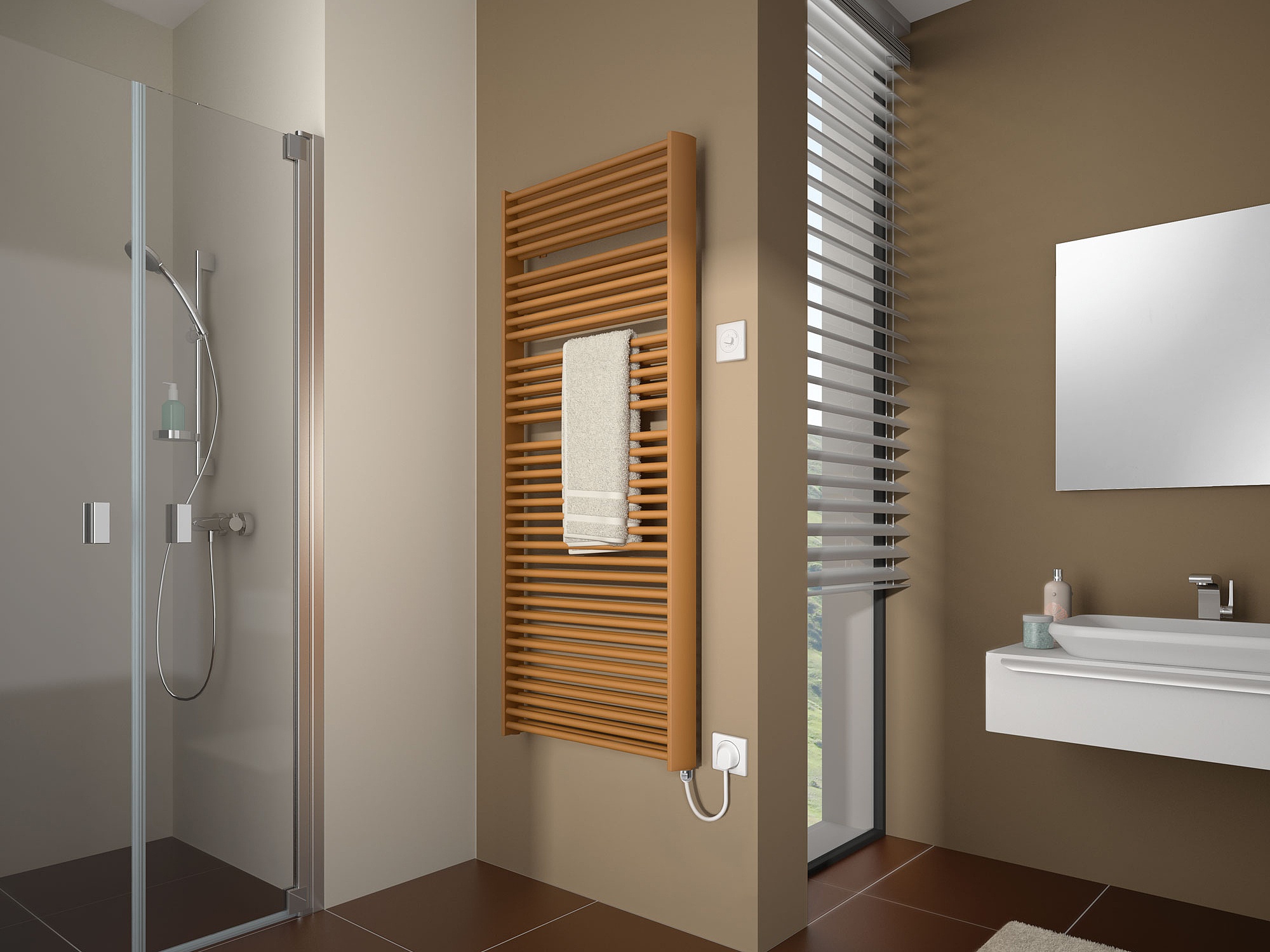 Duolino Radiator in the bathroom with a towel rail – Duolino from Arbonia