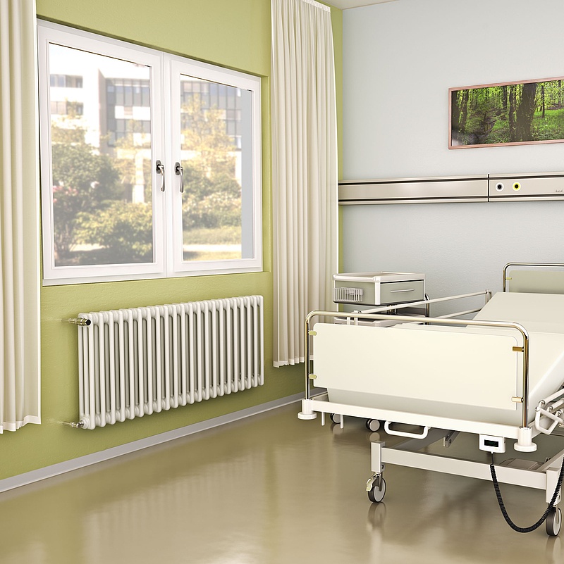 Sano column radiator is the ideal radiator solution in medical areas