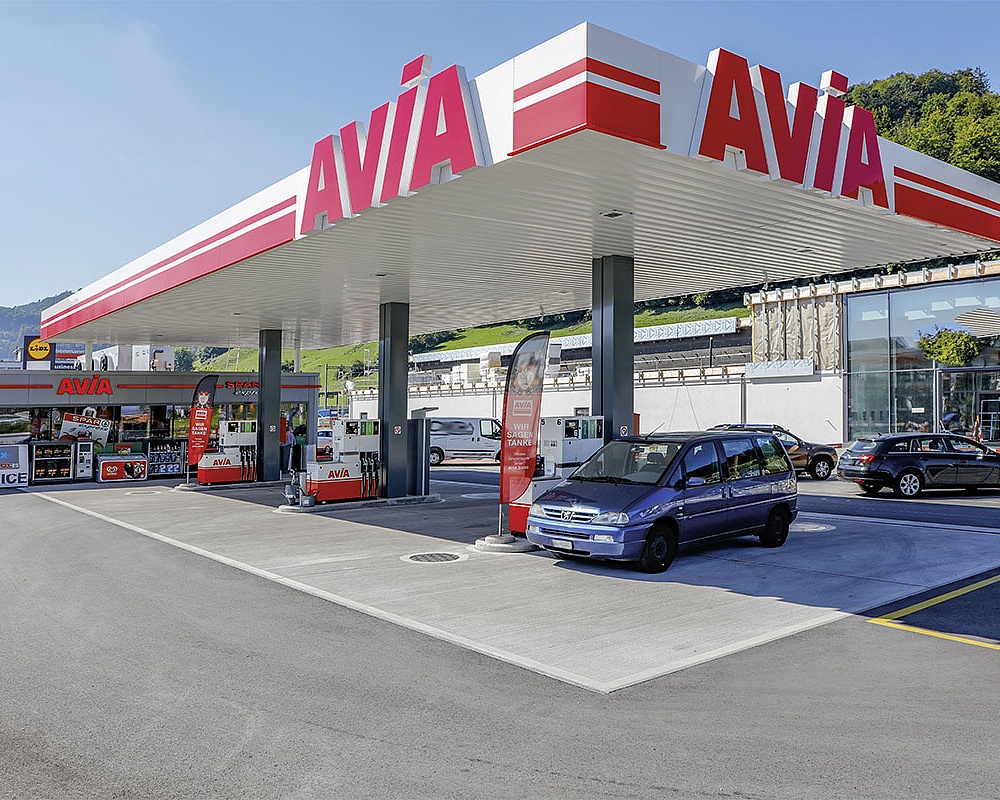 Tankstelle AVIA Kehrsatz/Bern - Referenz von Arbonia