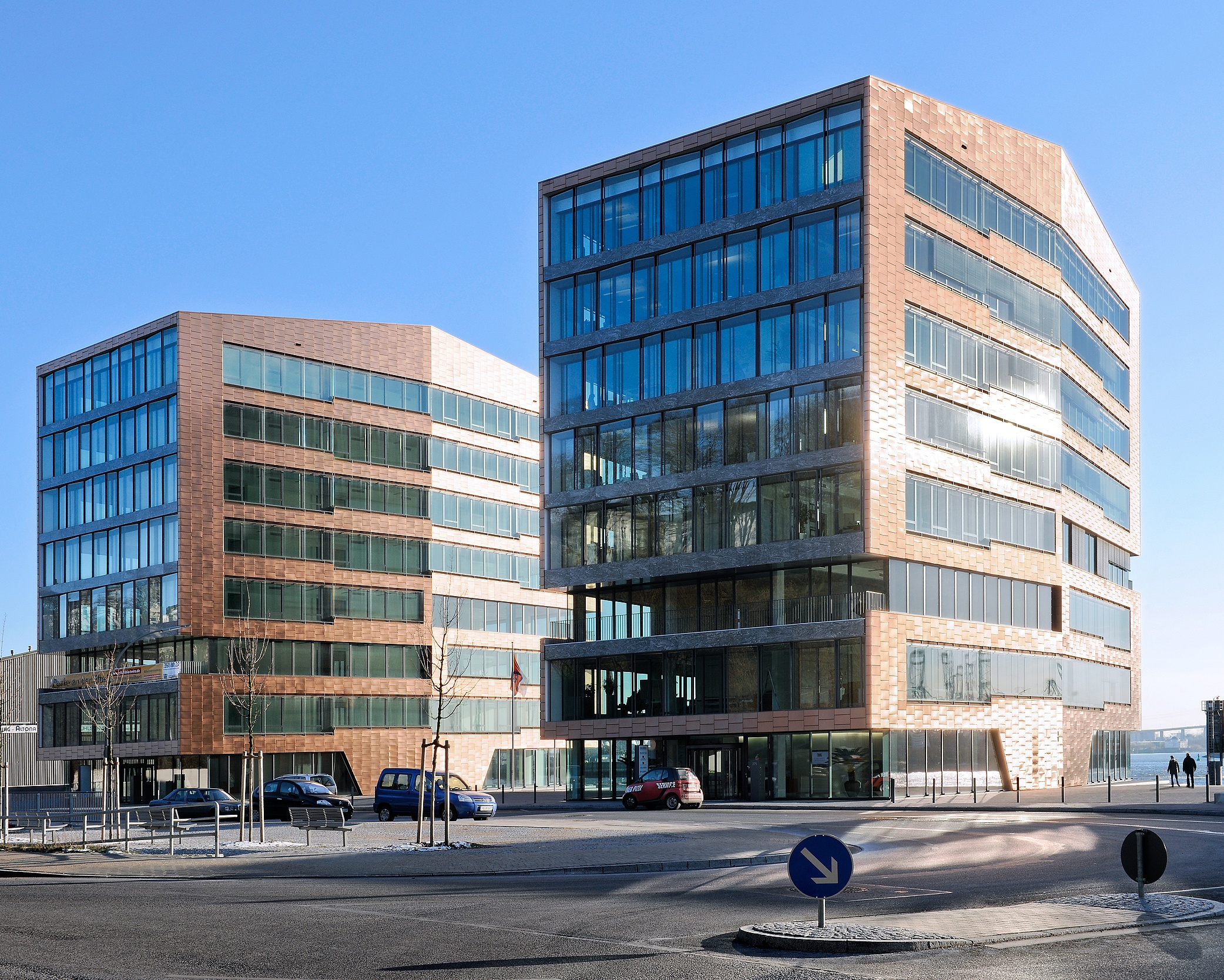 Bürogebäude Columbia Twins Hamburg - Referenz von Arbonia