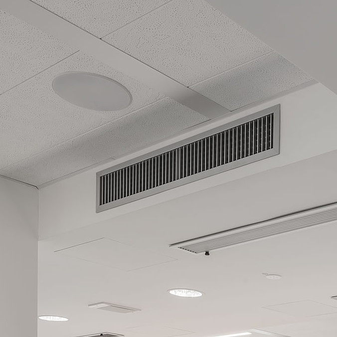Фанкойлы Arbonia в виде потолочных кассет обеспечивают температурный режим в переговорных комнатах