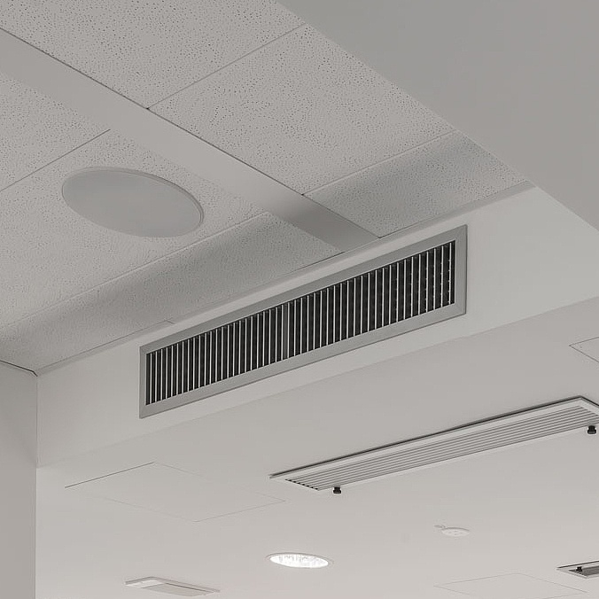 Фанкойлы Arbonia в виде потолочных кассет обеспечивают температурный режим в переговорных комнатах